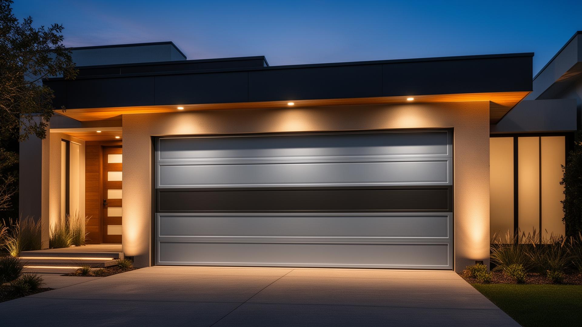 Modern residential garage door installation by Blissfield Garage Doors